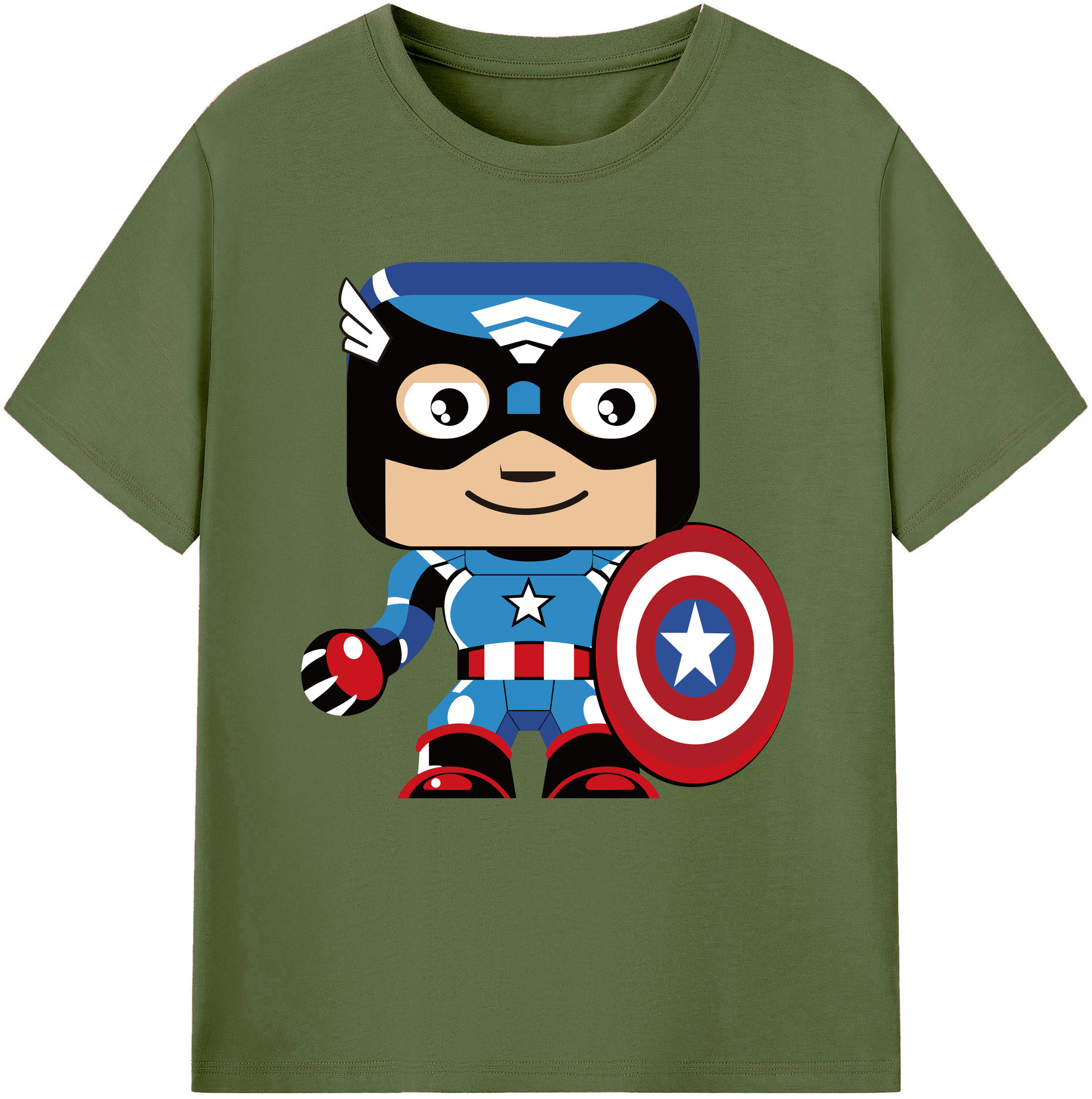 （画像用） アベンジャーズ The Avengers 綿100％半袖Tシャツ（フロントプリント）